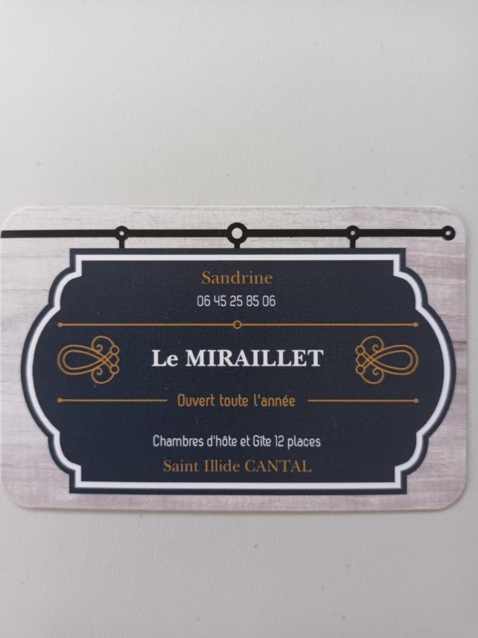 Le Miraillet, Chambre Hote Saint-Illide Экстерьер фото